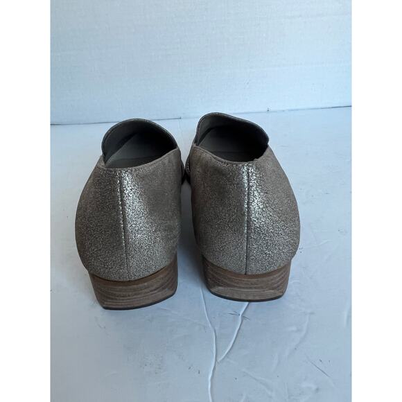 NEW Vince Camuto Leather Shimmering Becarda Pointy Toe Loafer Driving Shoes 8 - Picture 6 of 9